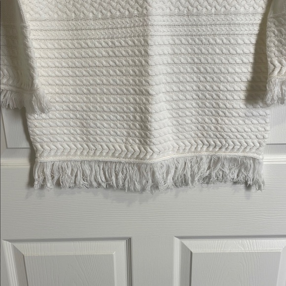 Lulus White Sweater Dress with Fringe - Picture 4 of 7